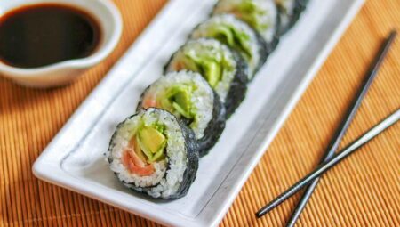 Smoked Salmon Sushi Roll