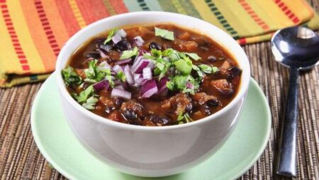 Cuban Black Bean Soup in the Slow Cooker