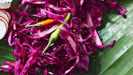 Atchara (Filipino Pickled Red Cabbage)