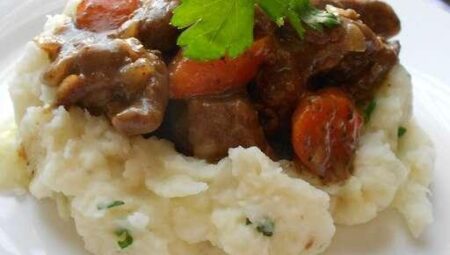 Beer-Braised Irish Stew and Colcannon