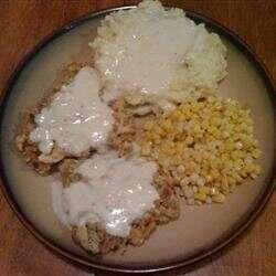 Chicken Fried Steak with Cream Pork Sausage Gravy