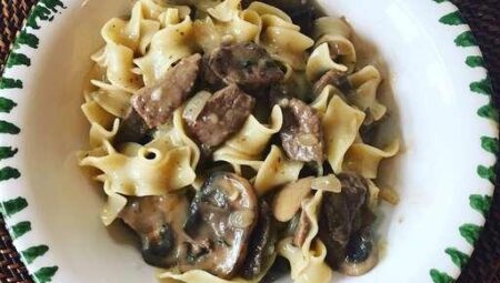 No Sour Cream Beef Stroganoff