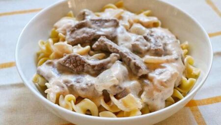 Beef Stroganoff with Steak