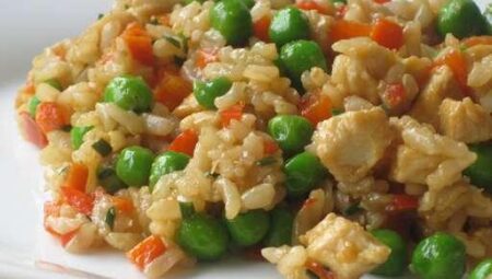 Garlic Chicken Fried Brown Rice