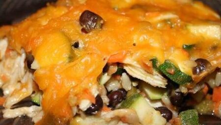 Brown Rice and Black Bean Casserole