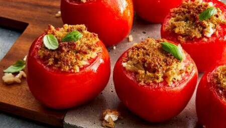 Air-Fried Italian Stuffed Tomatoes