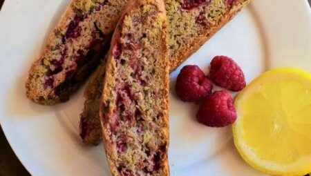 Raspberry Lemonade Biscotti