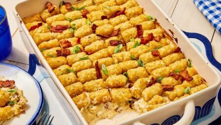 Chicken Bacon Ranch Tater Tot Casserole