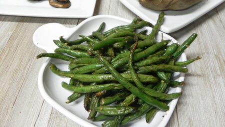 Air Fryer Garlic Green Beans