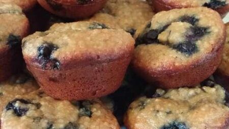 Banana Blueberry Almond Flour Muffins (Gluten-Free)