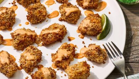 Panko Sesame Crusted Salmon Bites